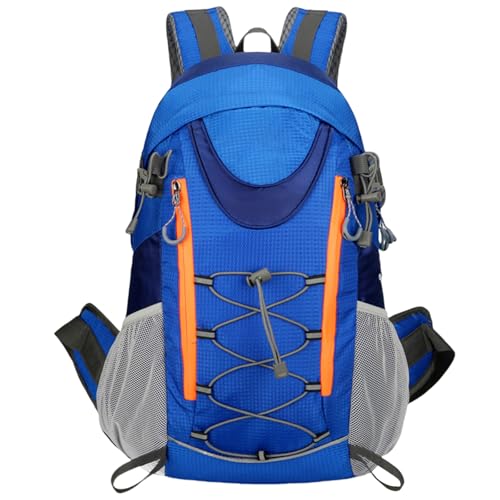 Wjsdsg Reisetasche, Wanderrucksack für Damen und Herren, Fahrradrucksäcke, Sportrucksack, großes Fassungsvermögen, wasserabweisender Rucksack, blau, As shown von Wjsdsg