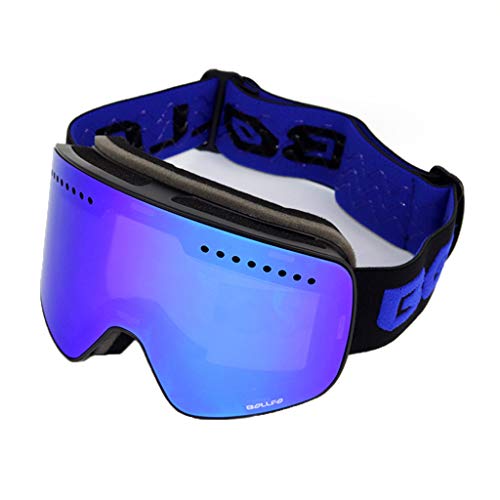 Wjsdsg Skibrille Mit Magnetischer Doppelschichtiger Abnehmbarer Linse Skifahren Antibeschlag Snowboard Auge Zum Schutz Ski Sonnenbrille von Wjsdsg