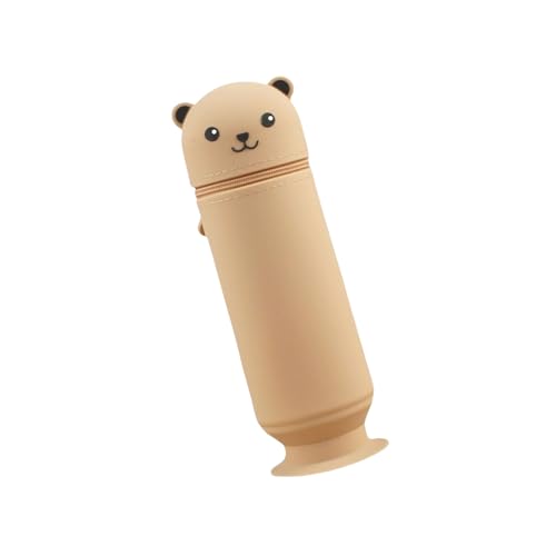 Wkldjf Stifthalter, Cartoon-Bär-Stifthalter, Silikon-Federmäppchen mit Saugnapf für Stifte, Bleistiftmarker, Schule, Büro und Heimbedarf Wkldjf Stifthalter, Cartoon-Bär-Stifthalter, Silikon-Federmäppchen mit Saugnapf für Stifte, Bleistiftmarker, Schule, Büro und Heimbedarf von Wkldjf