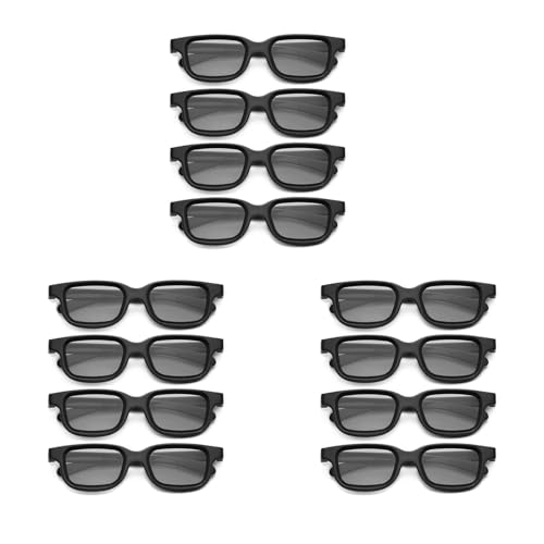 Wlauqueta 12-Teilige Polarisierte Passive 3D-Brille für Cinema IMIX-Bildschirm von Wlauqueta