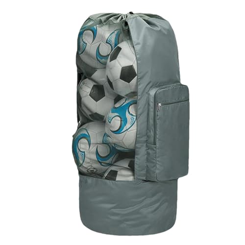 Wlikmjg Große Fußballtasche, Fußball-Aufbewahrungstasche - Fußballtasche mit großem Fassungsvermögen und Kordelzug - Mehrzweck-Volleyballtaschen mit Griff, tragbare Balltaschen für Tennis von Wlikmjg
