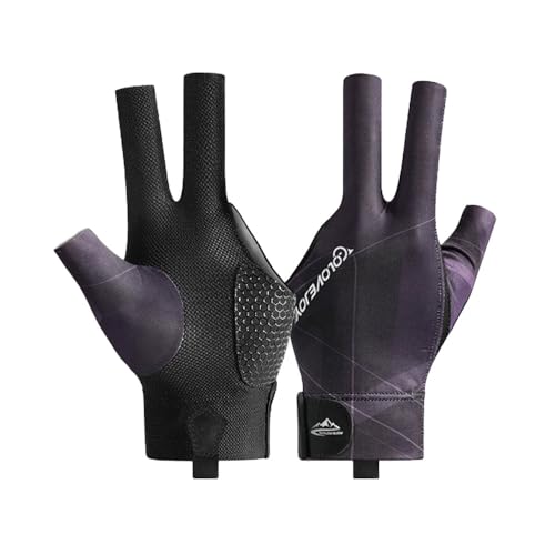 Wnddle Billard Handschuh, Billiard Pool Cue Gloves, Snooker Handschuhe, Verstellbare Poolhandschuhe, rutschfeste Poolhandschuhe, Geeignet für Snooker, Pool-Spiele, Carom-Spiele von Wnddle