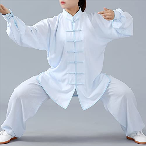 WoCOyo Tai Chi Anzug Freizeit Einfarbig Kampfkunst Anzug Unisex Sanft Baumwolle und Leinen Kung Fu und Tai Chi Uniform Traditionelle Chinesisch Kostüm für Meditation und Qigong,005,XXL WoCOyo Tai Chi Anzug Freizeit Einfarbig Kampfkunst Anzug Unisex Sanft Baumwolle und Leinen Kung Fu und Tai Chi Uniform Traditionelle Chinesisch Kostüm für Meditation und Qigong,005,XXL von WoCOyo