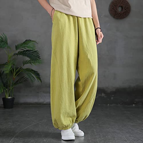 WoCOyo Tai-Chi-Hosen Freizeit Hohe Taille Baumwolle und Leinen Kampfsport Training Hose Unisex Elastisch Kung Fu Hosen Weich und Atmungsaktiv Shaolin Yogablüher,001,3XL WoCOyo Tai-Chi-Hosen Freizeit Hohe Taille Baumwolle und Leinen Kampfsport Training Hose Unisex Elastisch Kung Fu Hosen Weich und Atmungsaktiv Shaolin Yogablüher,001,3XL von WoCOyo