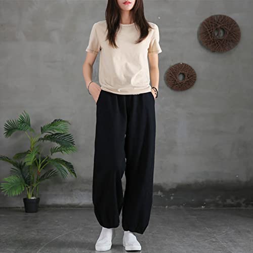 WoCOyo Tai-Chi-Hosen Freizeit Hohe Taille Baumwolle und Leinen Kampfsport Training Hose Unisex Elastisch Kung Fu Hosen Weich und Atmungsaktiv Shaolin Yogablüher,005,L WoCOyo Tai-Chi-Hosen Freizeit Hohe Taille Baumwolle und Leinen Kampfsport Training Hose Unisex Elastisch Kung Fu Hosen Weich und Atmungsaktiv Shaolin Yogablüher,005,L von WoCOyo