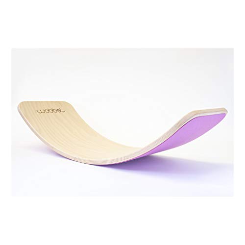 Wobbel Balanceboard transparent lackiert powdery pink rosa yogaboard Wobbel Balanceboard transparent lackiert powdery pink rosa yogaboard von Wobbel