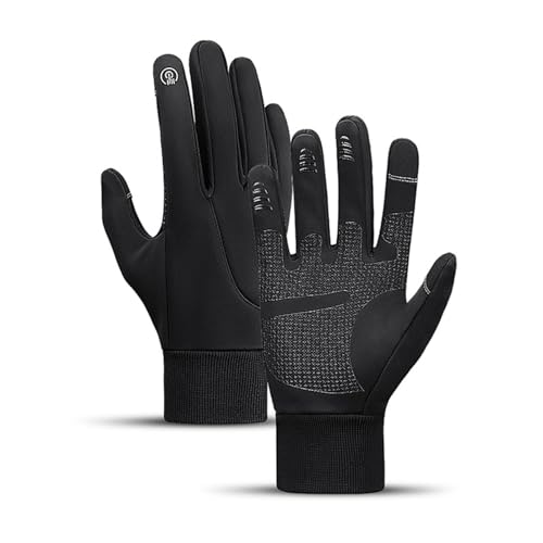 Warme dehnbare Fäustlinge für Erwachsene, Sport, Touchscreen, Vollfinger-Handschuhe, Sporthandschuhe für kaltes Wetter, Radfahren von Woedpez