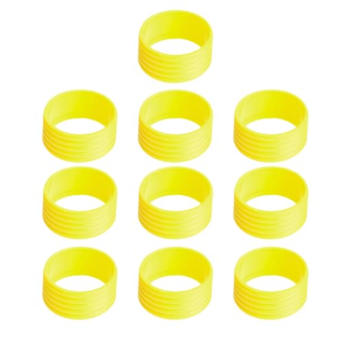 Woedpez 10Pcs Tennis Schläger Grip Ringe Schläger Band rutschfeste Schläger Band Badminton Squash Baseball Bat von Woedpez