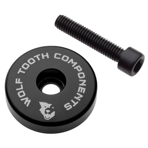 Wolf Tooth Components Ultralight Stem Cap with Integrated 5mm Spacer by Wolf Tooth Components Ultralight Stem Cap with Integrated 5mm Spacer by von Wolf Tooth