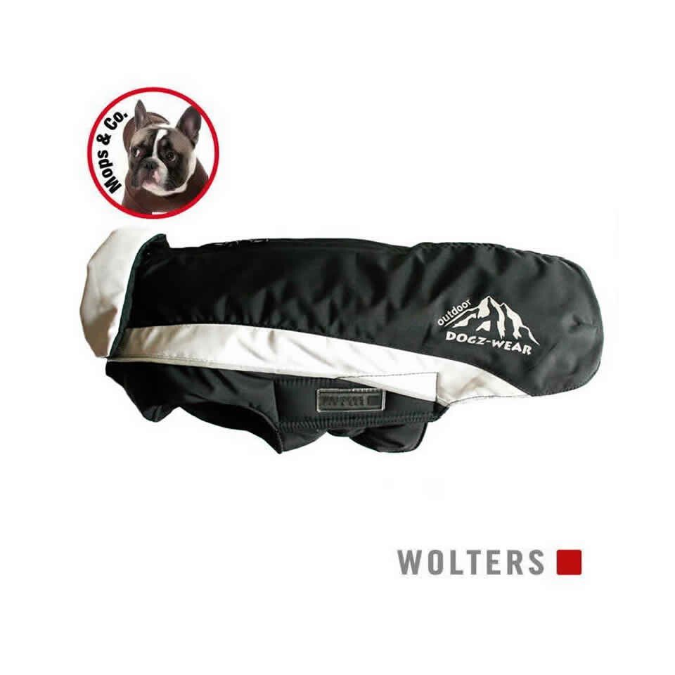 Wolters Hundemantel Skijacke Dogz Wear für Mops & Co. schwarz/grau von Wolters