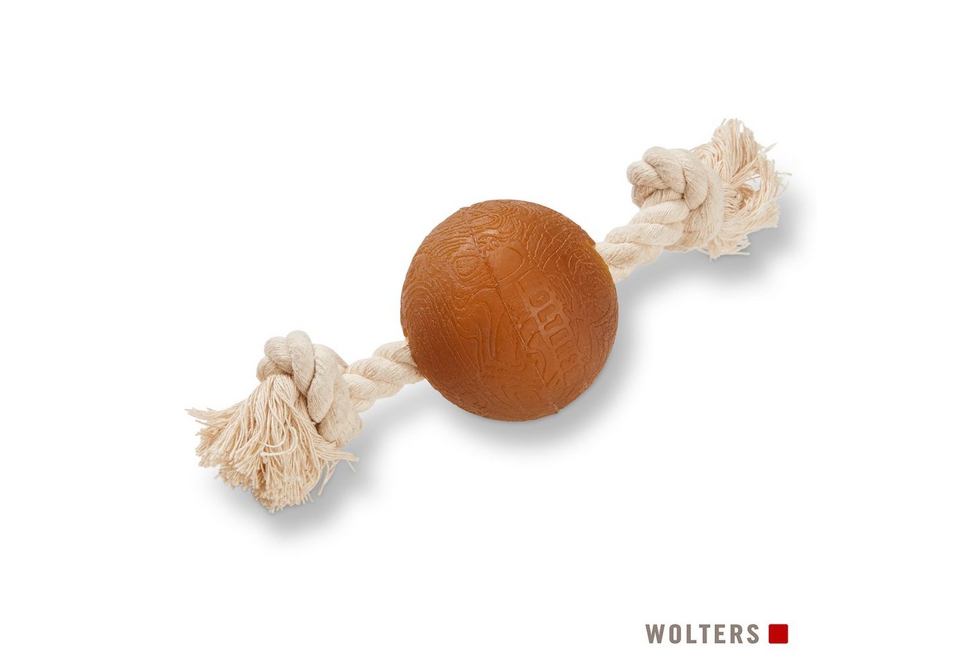 Wolters Tier-Beschäftigungsspielzeug Pure Nature Spielball am Seil, Naturkautschuk, ohne Quitschie von Wolters