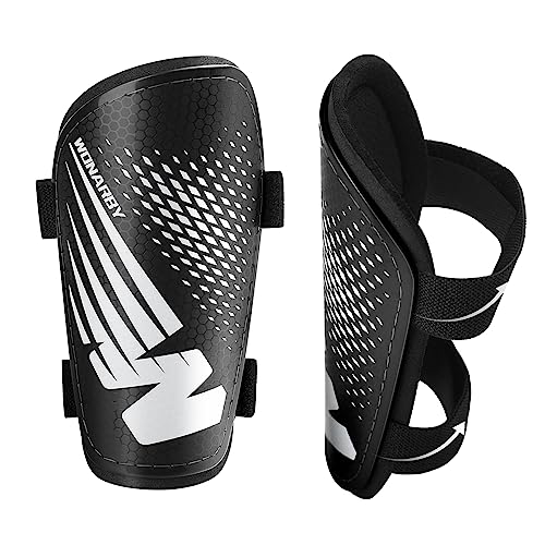 Schienbeinschoner Kinder Fussball Shin Pads - Fußball Ausstattung Mit Verstellbarem Klettverschluss- Leicht rutschfest Aeeignet für Jungen Mädchen im Alter von 2 bis 18 Jahren - Schwarz Medium Schienbeinschoner Kinder Fussball Shin Pads - Fußball Ausstattung Mit Verstellbarem Klettverschluss- Leicht rutschfest Aeeignet für Jungen Mädchen im Alter von 2 bis 18 Jahren - Schwarz Medium von Wonarby