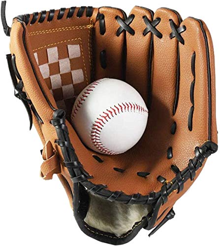 Wonninek Baseballhandschuh Sportschlägerhandschuhe mit Baseball PU-Leder Einstellbar und bequem 12,5 Zoll Rechtswurf, linker Handschuh Wonninek Baseballhandschuh Sportschlägerhandschuhe mit Baseball PU-Leder Einstellbar und bequem 12,5 Zoll Rechtswurf, linker Handschuh von Wonninek