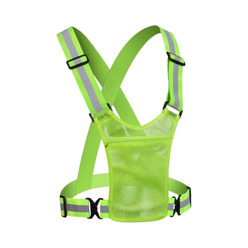 Wonsfuleu Reflektierende Weste zum Laufen, Nachtlaufweste | Warnweste | Leichte reflektierende Weste mit Handytasche, verstellbare reflektierende Weste, Laufausrüstung für Laufen, Transportarbeiten Wonsfuleu Reflektierende Weste zum Laufen, Nachtlaufweste | Warnweste | Leichte reflektierende Weste mit Handytasche, verstellbare reflektierende Weste, Laufausrüstung für Laufen, Transportarbeiten von Wonsfuleu