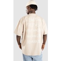 Woodbird Bose Scribbel T-Shirt taupe brown von Woodbird