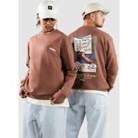 Woodbird Cane Chop Crew Sweater burnt red von Woodbird