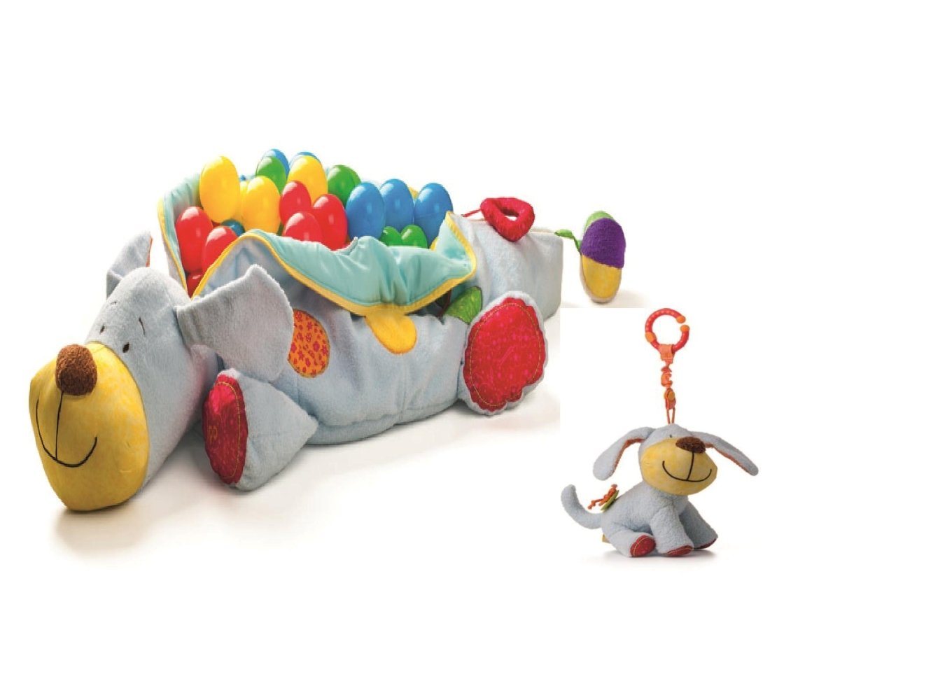 Woodyland Lernspielzeug Bällebad Kuschelhund Länge 124cm und Kuschelhund mit Soundeffekten Woodyland Lernspielzeug Bällebad Kuschelhund Länge 124cm und Kuschelhund mit Soundeffekten von Woodyland