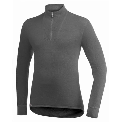Woolpower 200 Turtleneck Long Sleeve Zipp Shirt Men - Unterwäsche, Grau - XS von Woolpower
