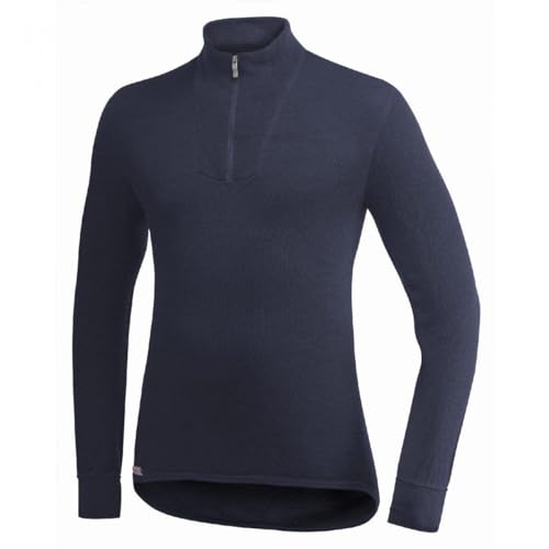 Woolpower 200 Turtleneck Long Sleeve Zipp Shirt Men - Unterwäsche, dunkelblau - XXS von Woolpower