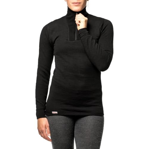 Woolpower 200 Turtleneck Long Sleeve Zipp Shirt Men - Unterwäsche, schwarz - L von Woolpower