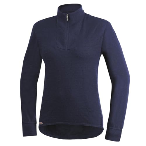 Woolpower 400 Turtleneck Long Sleeve Zipp Shirt Men - Thermounterwäsche, Dark Navy, S von Woolpower