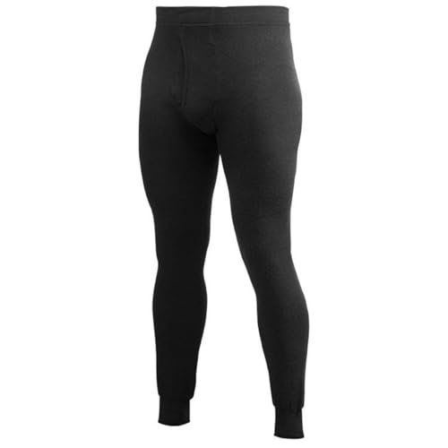 Woolpower 200 Lange Unterhose mit Fly Herren schwarz von Woolpower