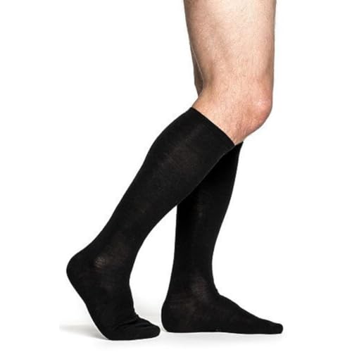 Woolpower Liner Socks Knee-High - Leichte Merinosocken- Gr. 36/39, Schwarz von Woolpower