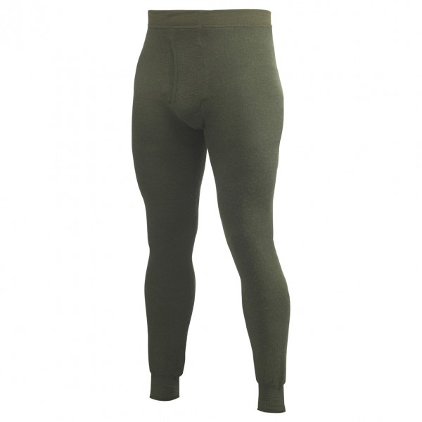 Woolpower - Long Johns With Fly 200 - Merinounterwäsche Gr 3XL grau/oliv von Woolpower