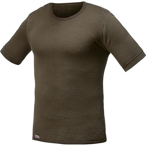 Woolpower Damen Herren Funktionsshirt TEE 200 kurzarm, Größe:L, Farbe:Pine Green von Woolpower