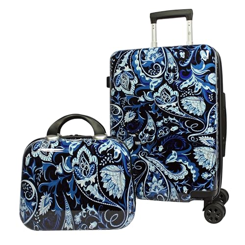 World Traveler Seasons Hardside Handgepäck-Set, 2-teilig, Paisleymuster, One_Size, Seasons Hardside Handgepäck-Set, 2-teilig von World Traveler