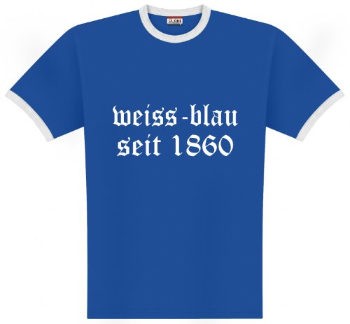World of Football 1860 Weiss blau T-Shirt blau - L World of Football 1860 Weiss blau T-Shirt blau - L von World of Football