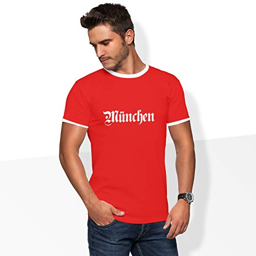 World of Football Herren Ringer T-Shirt Rundhals Crewneck Old münchen rot rot - XL World of Football Herren Ringer T-Shirt Rundhals Crewneck Old münchen rot rot - XL von World of Football