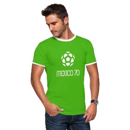 World of Football Ringer T-Shirt Mexico 1970 Green - XL World of Football Ringer T-Shirt Mexico 1970 Green - XL von World of Football