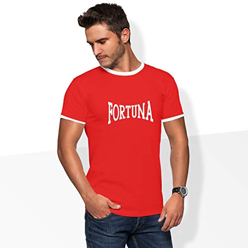 World of Football Ringer T-Shirt lons Fortuna rot - S von World of Football