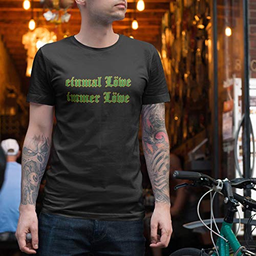 World of Football Sechzig T-Shirt Einmal Löwe Immer Löwe Lons blau - L von World of Football