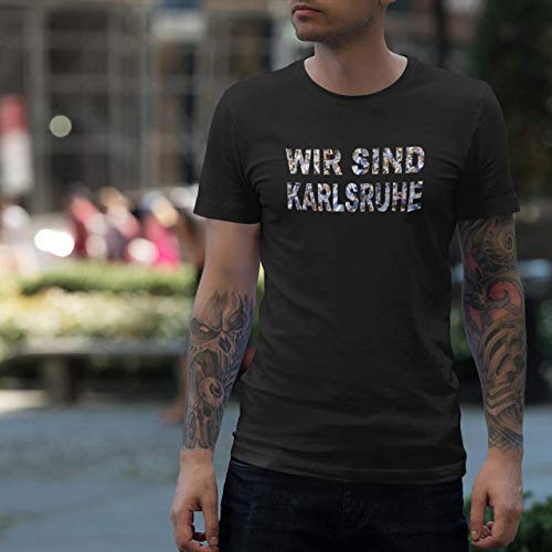 World of Football T-Shirt wir sind Karlsruhe schwarz - M World of Football T-Shirt wir sind Karlsruhe schwarz - M von World of Football