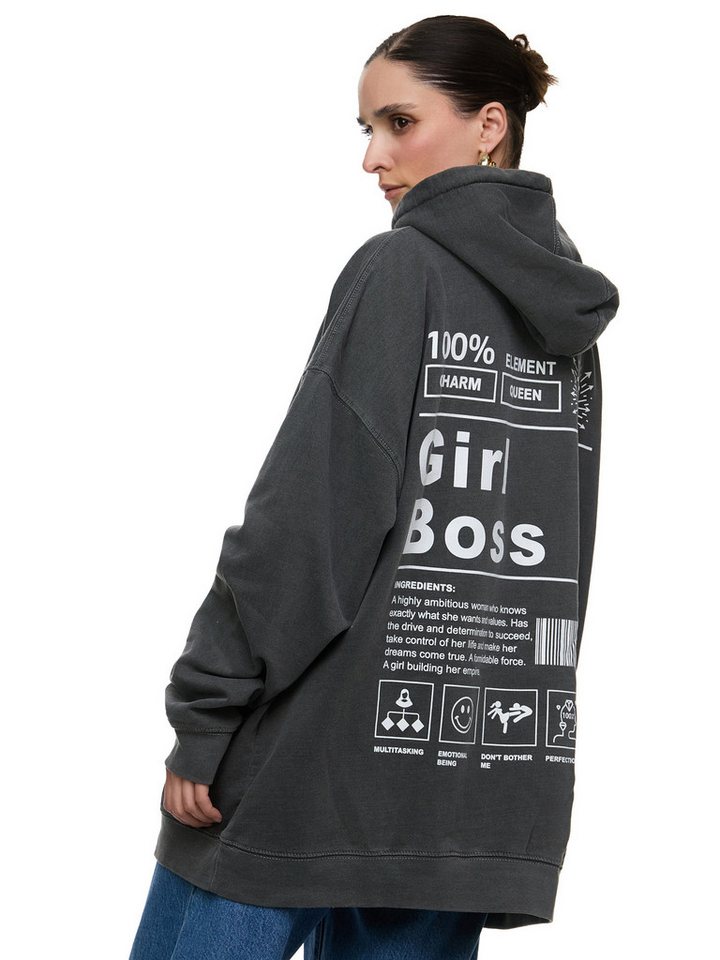 Worldclassca Hoodie Worldclassca Oversized Print GIRL BOSS Hoodie Kapuzenpullover Sweat PRINT - GIRL BOSS - 100% CHARM QUEEN Worldclassca Hoodie Worldclassca Oversized Print GIRL BOSS Hoodie Kapuzenpullover Sweat PRINT - GIRL BOSS - 100% CHARM QUEEN von Worldclassca