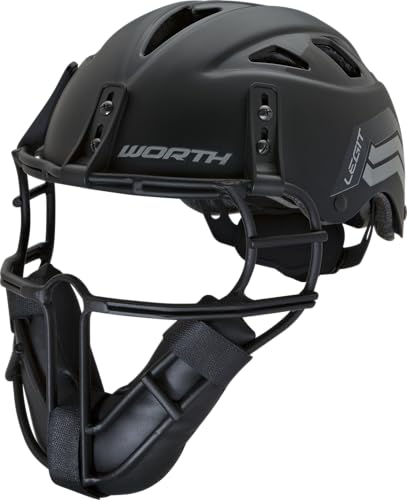 Worth LEGIT Slowpitch Softball Pitcher's Mask | Schwarz Worth LEGIT Slowpitch Softball Pitcher's Mask | Schwarz von Worth