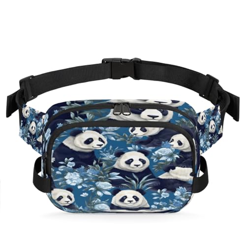 Hüfttasche mit niedlichem Panda-Motiv, multifunktional, für Reisen, Sport, Laufen, Bauchtasche, Geldbörse, Gürteltasche für Damen, Herren, Mädchen, Jungen, farbe, XL, Taschen-Organizer von WowPrint