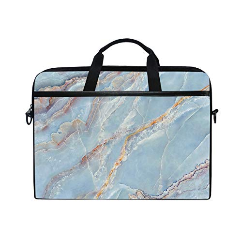 WowPrint Laptop-Hülle, Marmor-Kunst-Muster, Laptoptasche, Schultergurt mit Griff, tragbare Notebook-Computertasche für 33 cm / 13,3 cm / 14 / 15 Zoll, mehrfarbig von WowPrint