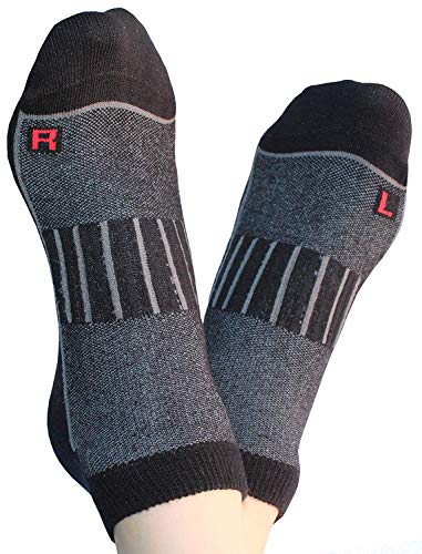 Wowerat 6 Paar Sport Sneaker Socken, Laufsocken Bikesocken, Atmungsaktiv Antibakteriell, weiß Schwarz, Gr. 35-50 (9 Paar schwarz, 39-42) von Wowerat