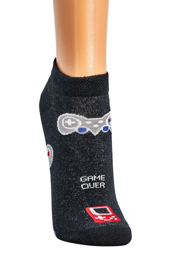 Wowerat Sneakersocken 2 Paar Fun Sneakersocken, Gaming Motive, Sneaker Spaß Socken Wowerat Sneakersocken 2 Paar Fun Sneakersocken, Gaming Motive, Sneaker Spaß Socken von Wowerat