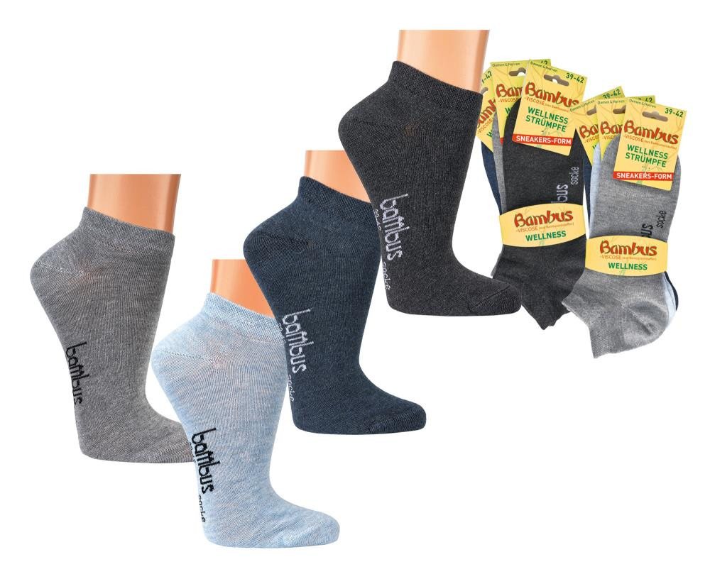 Wowerat Sneakersocken Bambus Viskose Sneaker Socken melange Sneakersocken Damen Herren Wowerat Sneakersocken Bambus Viskose Sneaker Socken melange Sneakersocken Damen Herren von Wowerat