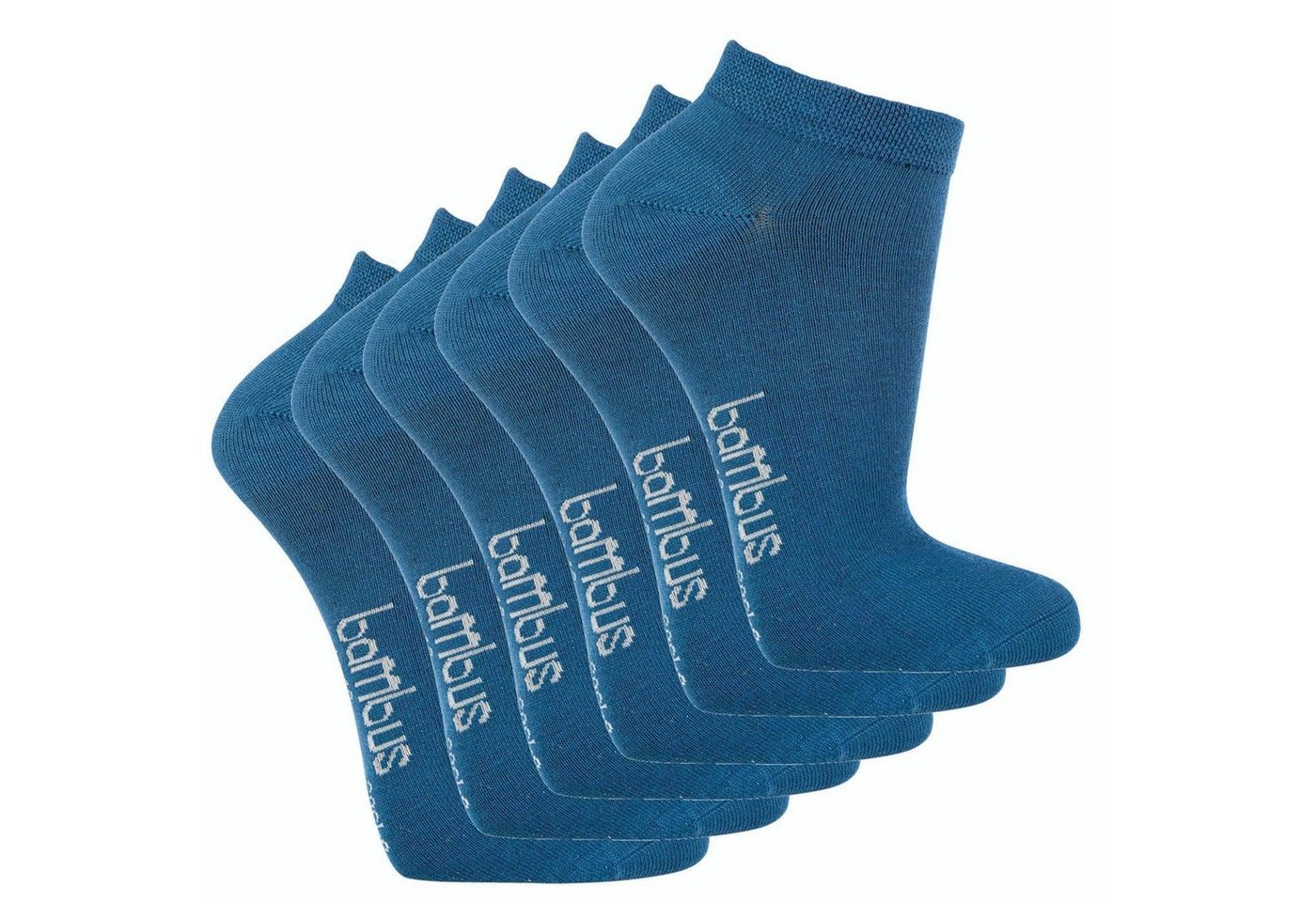 Wowerat Sneakersocken Sneaker Socken Bambus jeans, 3,6 oder 12 Paar (6-Paar) von Wowerat