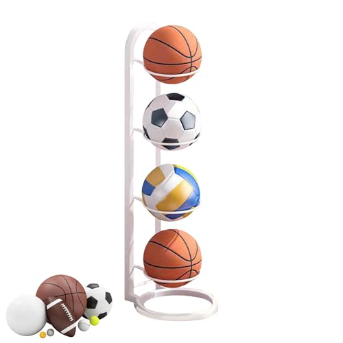 Wpsagek Basketballständer, 2/3/4/5 Stufiges Vertikale Ballaufbewahrung, Innenbereich Ballregal, Metall Ballständer Display Halter Für Fußball Basketball Wpsagek Basketballständer, 2/3/4/5 Stufiges Vertikale Ballaufbewahrung, Innenbereich Ballregal, Metall Ballständer Display Halter Für Fußball Basketball von Wpsagek