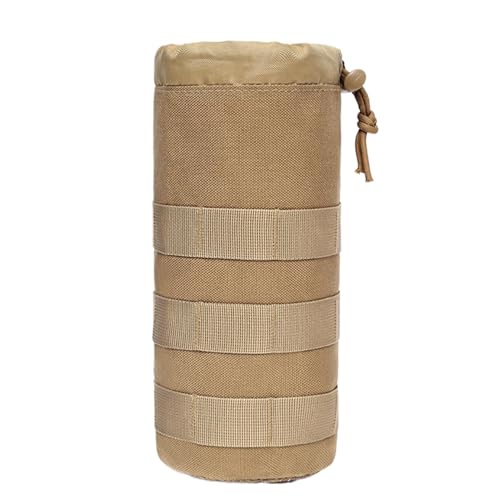 Wpsagek Wasserflaschenhalter Tasche | Stabiler Beutelhalter Wasserflasche Tasche mit sicherer Schnalle | Flaschentragetasche Wasserflaschenhülle für Wandern, Reisen, Camping, khaki, Refer to von Wpsagek