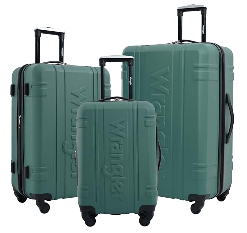 Wrangler Astral Reisegepäck-Set, 3-teilig, Salbei, Bürste, 3 Piece Set Wrangler Astral Reisegepäck-Set, 3-teilig, Salbei, Bürste, 3 Piece Set von Wrangler