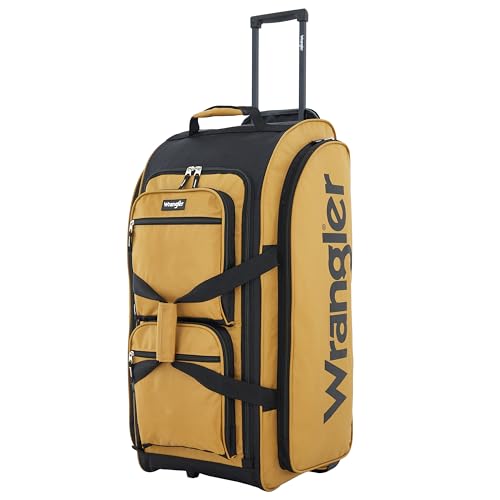 Wrangler Wesley Reisetasche mit Rollen, 76,2 cm, Bernsteingold, Large 30-Inch, Wesley Rolltasche Wrangler Wesley Reisetasche mit Rollen, 76,2 cm, Bernsteingold, Large 30-Inch, Wesley Rolltasche von Wrangler