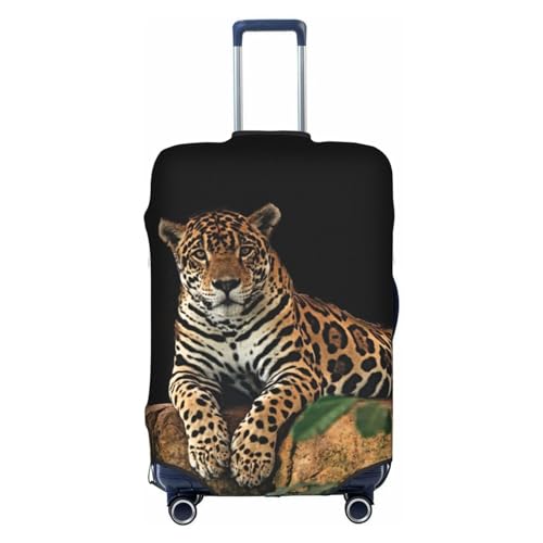 Wratle Kofferabdeckung, elastisch, passend für 45,7 - 76,2 cm große Gepäck, Labrador Retriever, Afrikanischer Leopard auf Felsen, S von Wratle