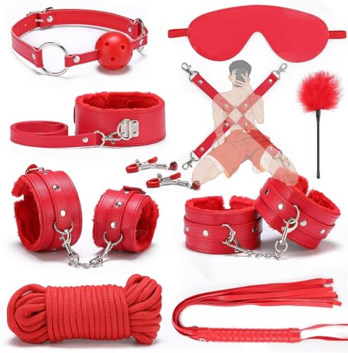 Set von 10 Yoga Hilfen Plüsch Rot von WreGmgg